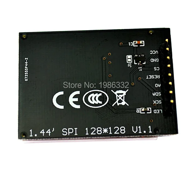WS16 1 44 дюймов &quotсерийный SPI ST7735S 128*128 цветной TFT ЖК-дисплей модуль + черный адаптер