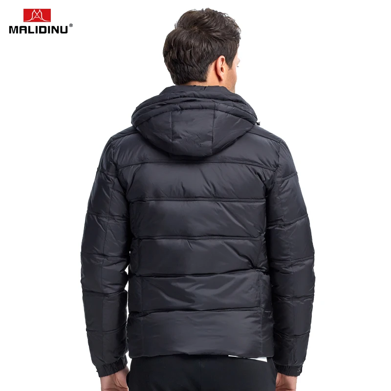 MALIDINU 2022 Men Down Jacket Thick Winter Down Coat High Quality 70%White Duck Down Men Fashion Down Parka Brand Russian Size