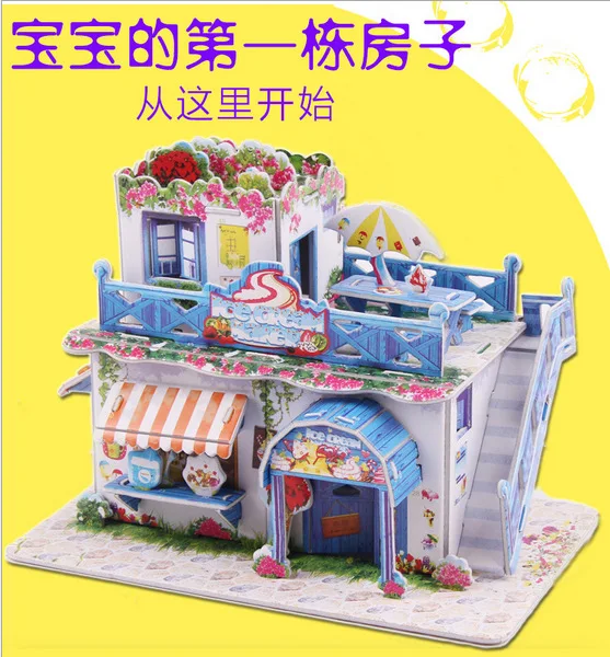 Девушка модели 3D головоломка ручная заклинание вставки строительные блоки