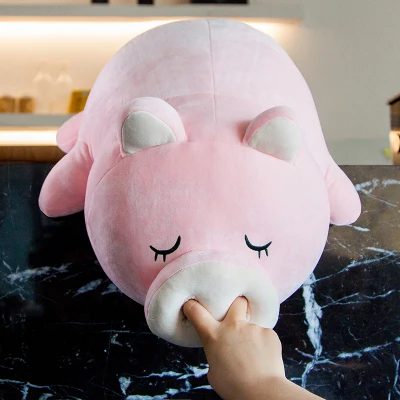 38-70cm 9 Syles Lying Resting Pig Stuffed Plush Toy Big Dolls Birthday Gift Sofa Cushion Cute Soft Sleeping with Nostril | Игрушки и