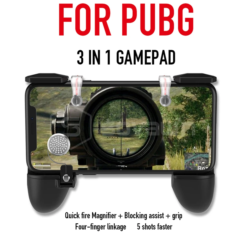3 в 1 Pubg мобильный игровой контроллер геймпад Aim Key L1 R1 триггер пожарная Кнопка
