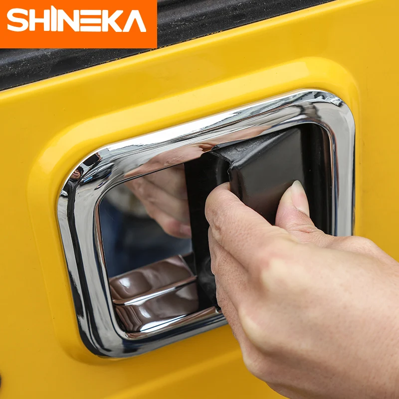 SHINEKA ABS Наружная ручка двери автомобиля чаша накладка Декоративные наклейки для Jeep Wrangler TJ 1997-2006 аксессуары для укладки