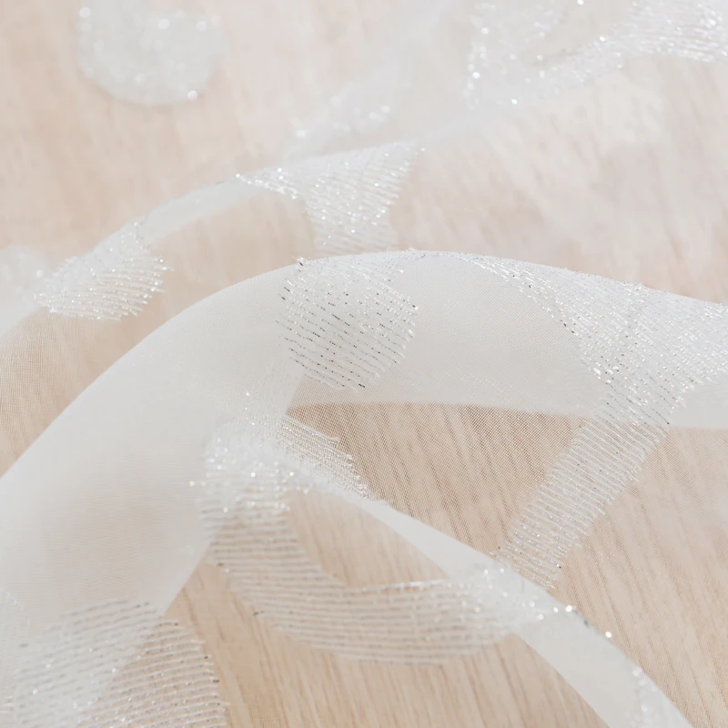 ICECUR Современные жаккардовые шторы на окна в европейском стиле с цветочным