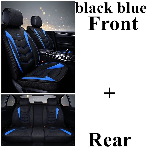 black blue standard Чехол автокресла для Kia Rio Sorento Magentis Opirus Carens Ceed Rio 3 VQ KCV4 Stinger K900 железным Форте Cadenza K9 Ниро Borreg - Название цвета: black blue standard