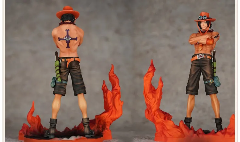 Аниме One Piece Ace Luffy Sabo Fire Fist 3 шт./компл. ПВХ экшн-фигурка игрушка Коллекционная