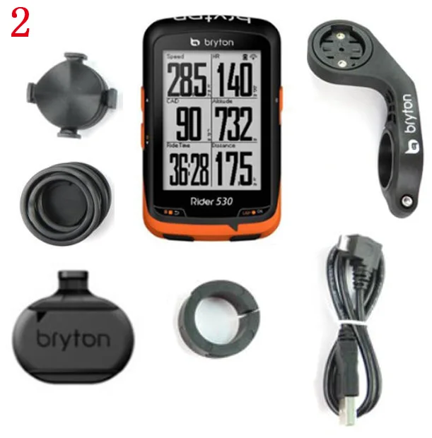 Bryton Rider 530 gps велосипедный компьютер для велоспорта и расширительное крепление ANT+ speed Cadence двойной датчик пульсометр горячая распродажа - Цвет: 2