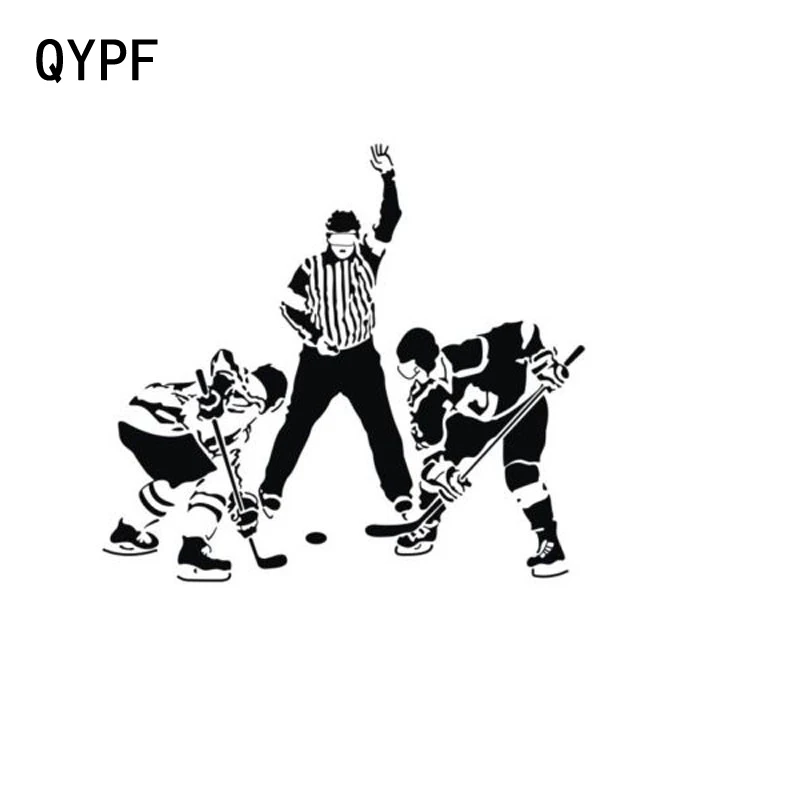 QYPF 15 2 см * 13 9 автомобильный Стайлинг игры для хоккея с шайбой забавная игра
