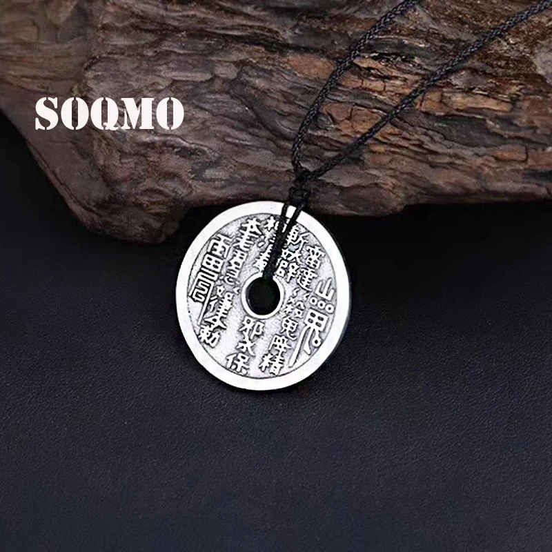 SOQMO Новый Будда мужчины женщины кулон 925 Стерлинговое Серебро этнические