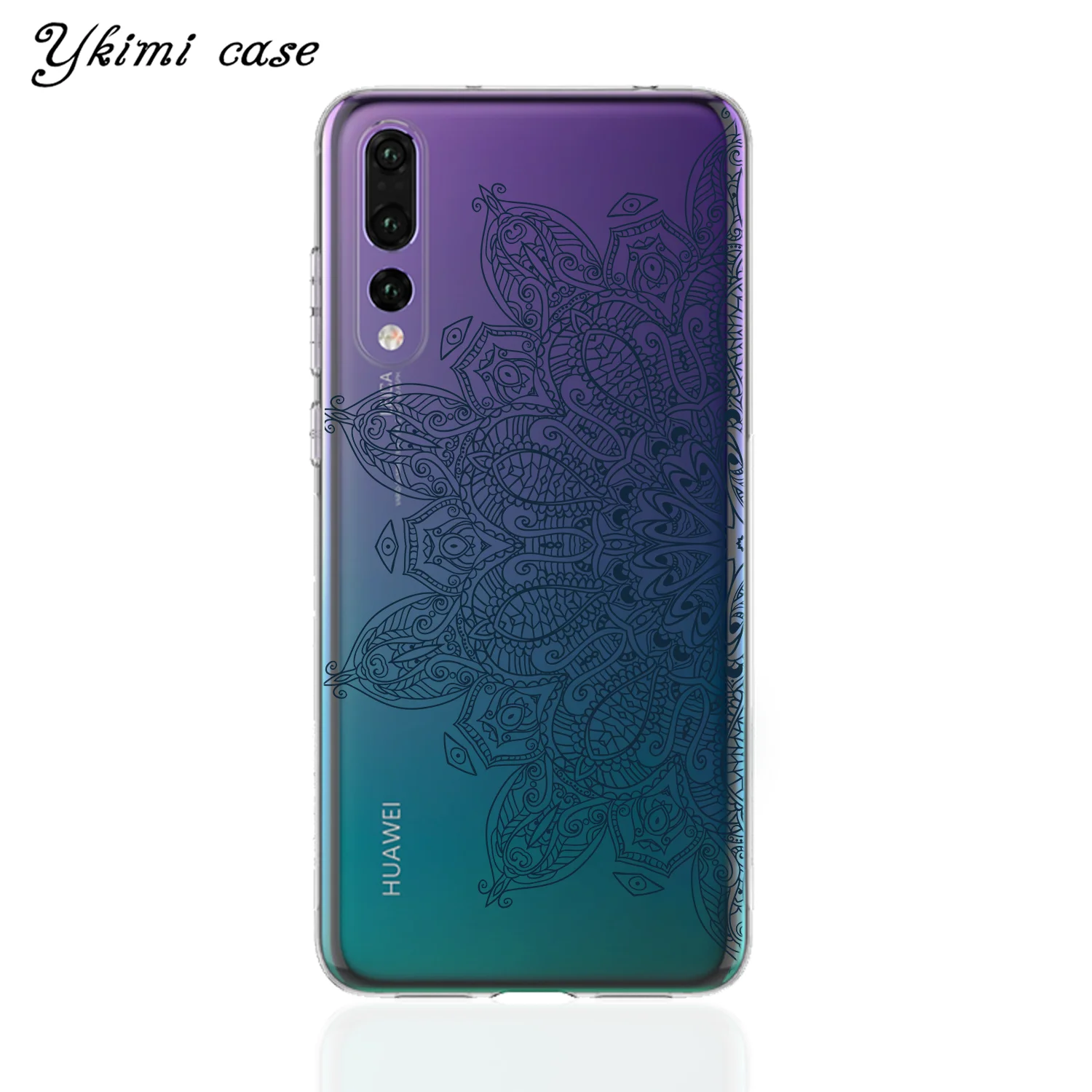 C330 Цветной Мандала Цветочный чехол для Huawei P8 P9 Lite P10 плюс P20 P30 Lite Pro Чехол прозрачный чехол для телефона из мягкого силикона ТПУ с рисунком - Цвет: C330
