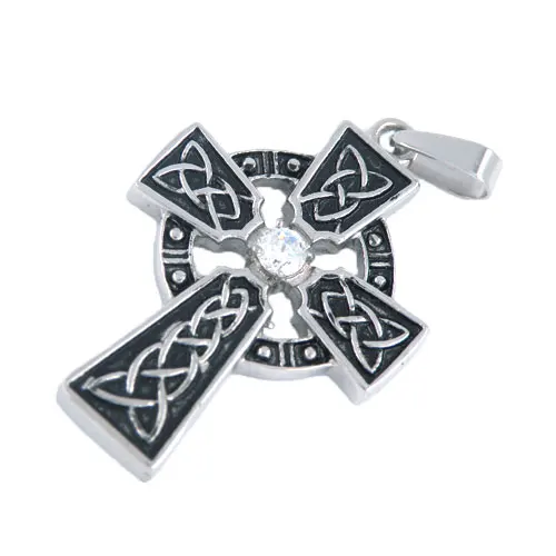 Кулон с железным крестом Claddagh ювелирное изделие из нержавеющей стали Байкерская