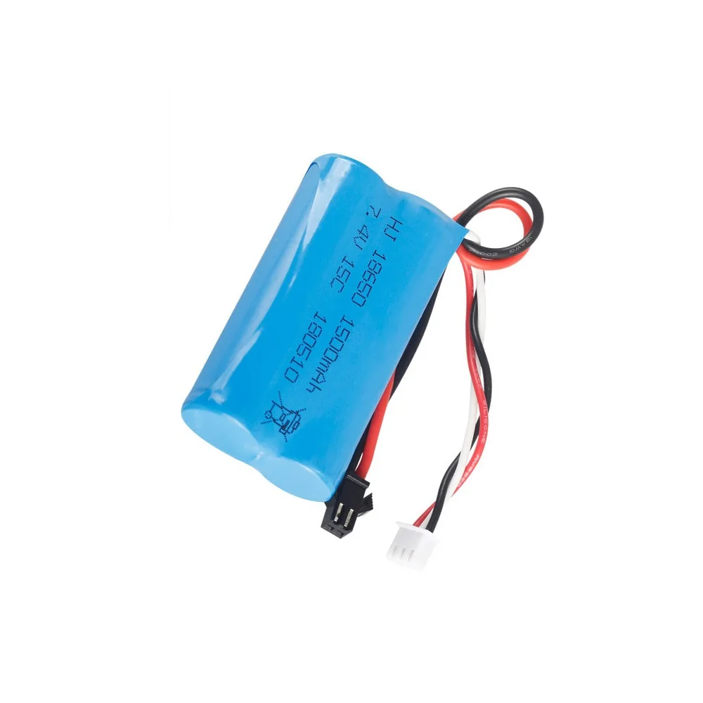 Lipo аккумулятор для Udi U12A Syma S033g Q1 Tianke H100 H101 BR 6088T QS 8019 8004 18650 15C SM Plug 2S 7 4 В 1500 мАч|Детали