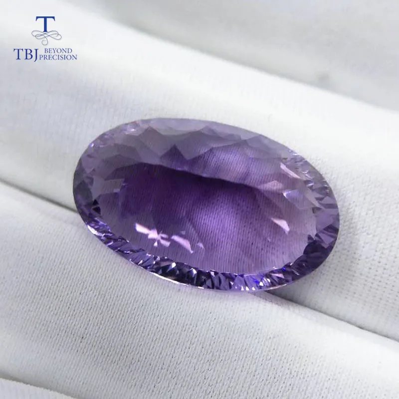 Tbj натуральный аметист овальной огранки 14*22 мм вогнутая огранка ard 17.7ct для серебра