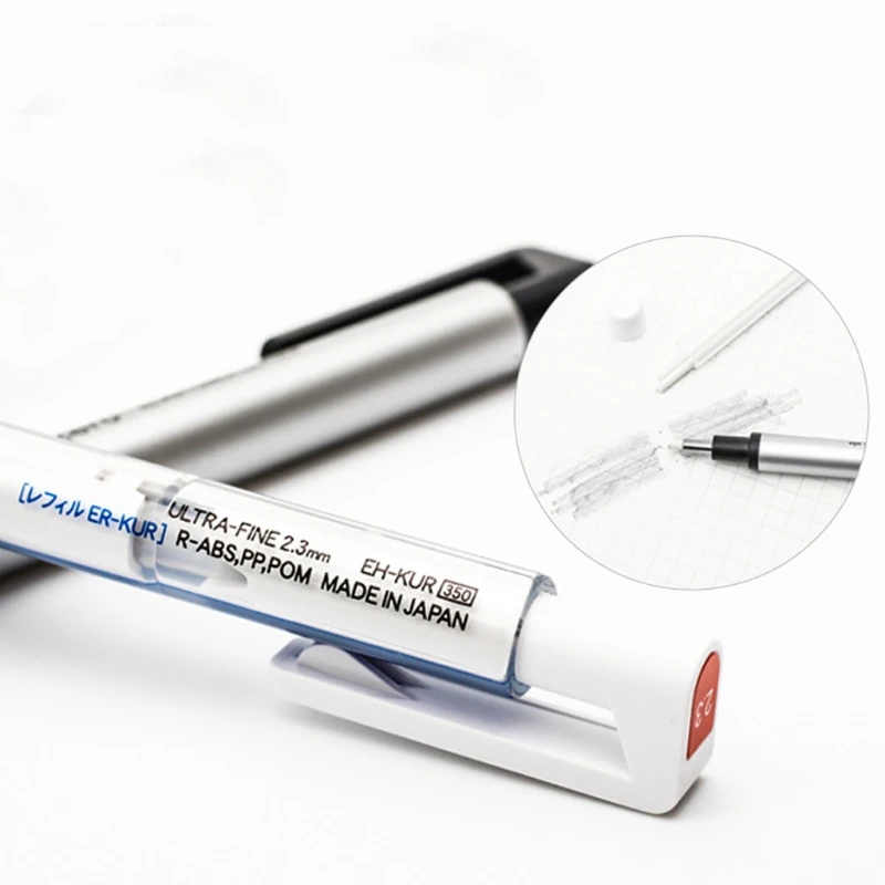 2020 New Round Tip Eraser Refill Pack Ultrafine Pencil Rubber Perfect Revise Details