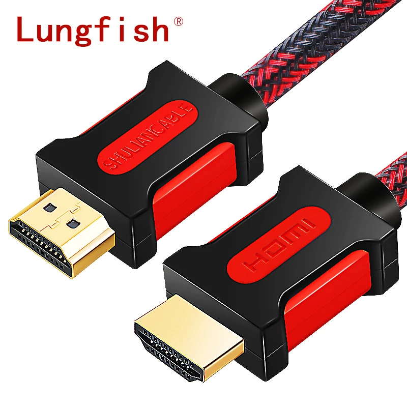 Lungfish Высокоскоростной HDMI кабель к 2 0 4 K 1080 P 3D для HDTV переключатель делителя 1 м 3 5 10