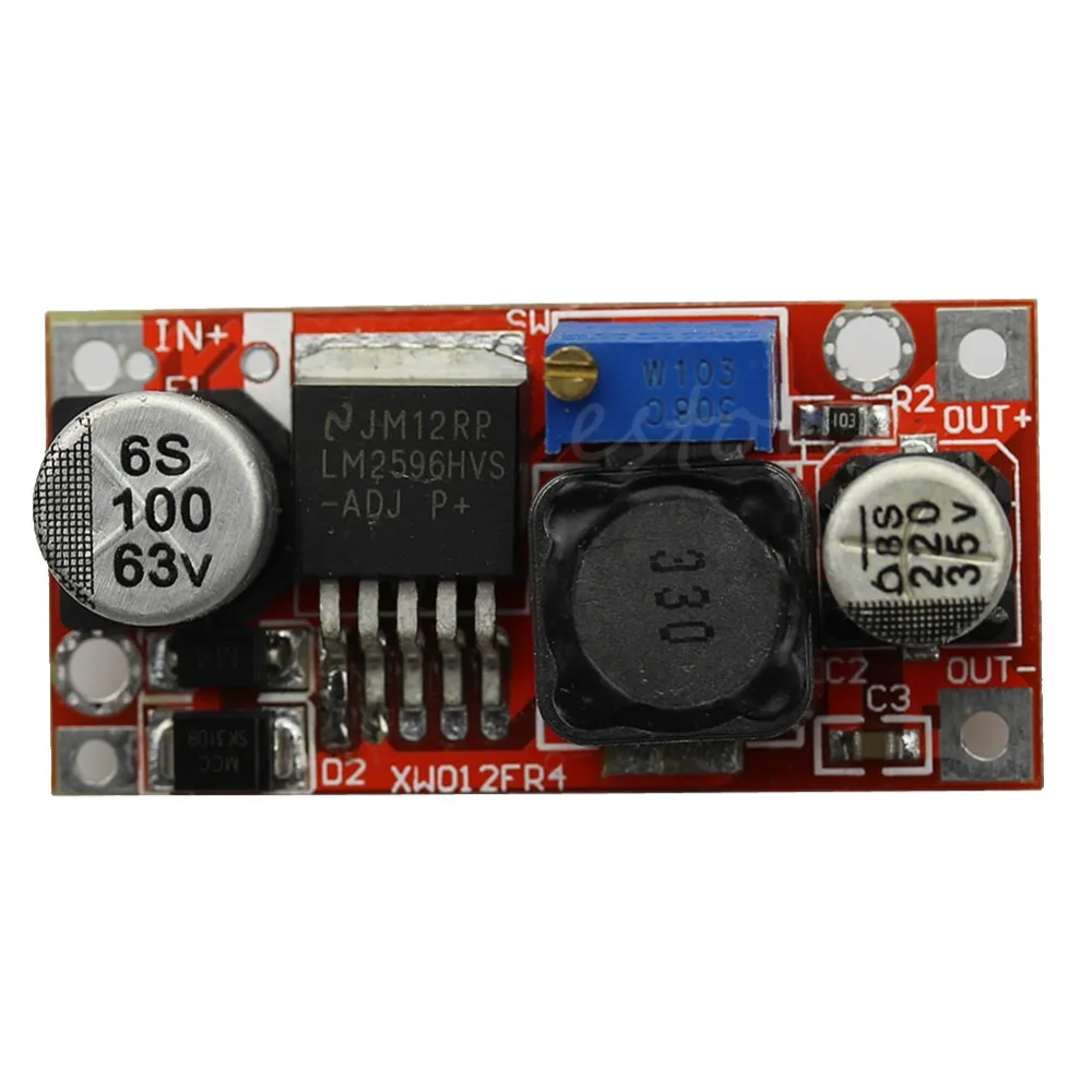 Конвертер DC 4 5 60V LM2596HV Регулируемый понижающий модуль питания Buck|Инверторы и