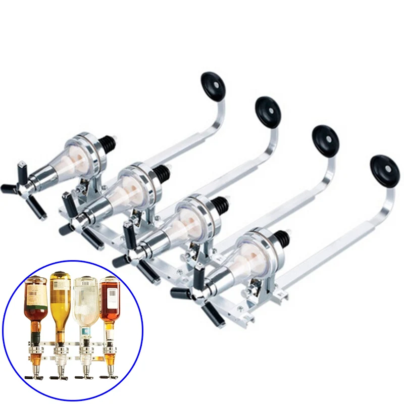

Multifunctional Wall Mounted Wine Dispenser Bar Liquor Aluminum Alloy Dispenser for Birthday Festival Party FBE2