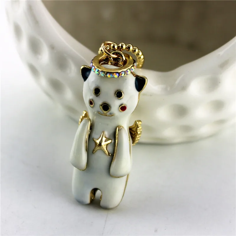 Fashion necklace 2014 new lovely and sweet pure fresh contracted white angel bear 130304 women's | Украшения и аксессуары
