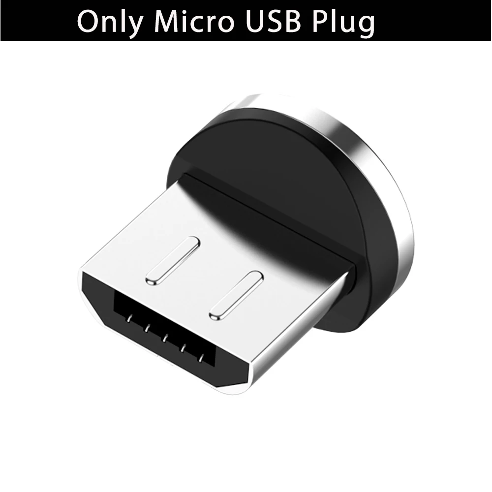 Micro plug No cable R-Line1 светодиодный магнитный usb-кабель для samsung, Xiaomi, huawei, LG, магнитный штекер, кабель USB type-C, кабель Micro usb и usb-кабель - Цвет: Micro plug No cable