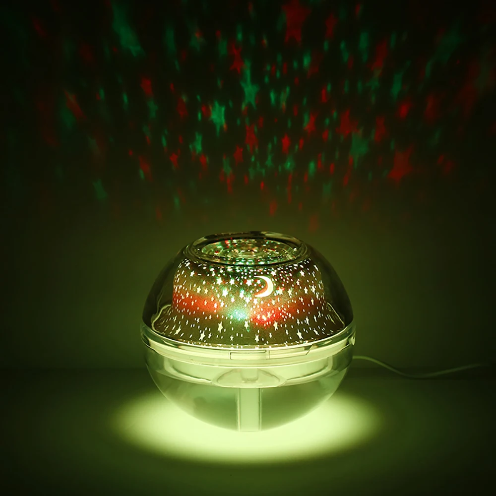 YWXLight 500 мл кристалл ночник проекционный увлажнитель распылитель эфирное масло