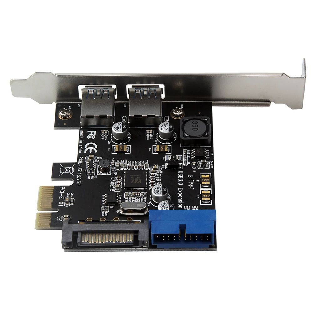 Плата расширения PCI E на USB3.0 экспресс адаптер преобразователь модуль питания с