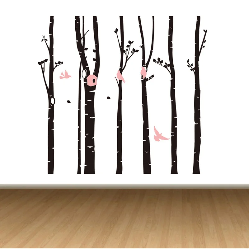 

Large Wall Art Decor Vinyl Tree Forest Decal Sticker (choose size and color) tree wall sticker mural Art wall decoration