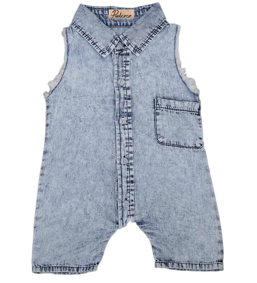 Детский Летний джинсовый комбинезон для мальчиков младенцев|children jumpsuit|rompers