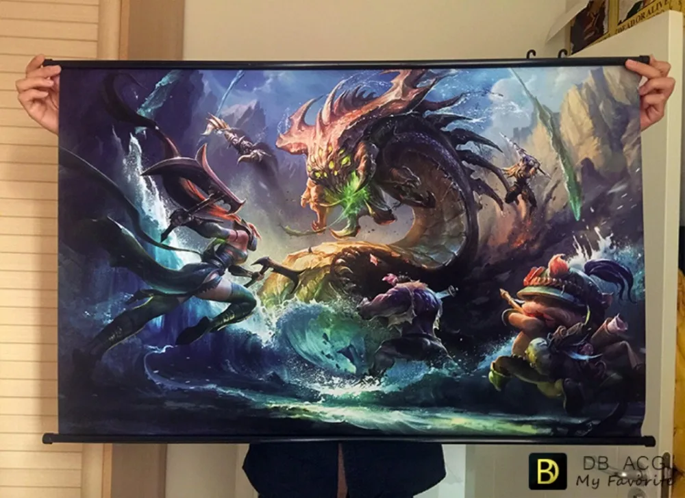 &quotLeague of Legends LOL: BUFF&quot HD игра свитки Плакат Бар Кафе украшение дома баннеры висит