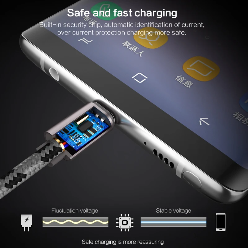 Usb C Тип Кабеля кабель для зарядного устройства адаптер huawei P20 P10/samsung Galaxy S9 Plus Note 8 A5