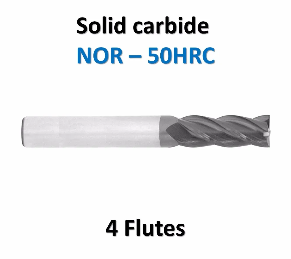 

JF 12mm 12x45x12x150 Solid Carbide 4 Flutes End Mills 50HRC TiAlN Coated Endmills Flat long size