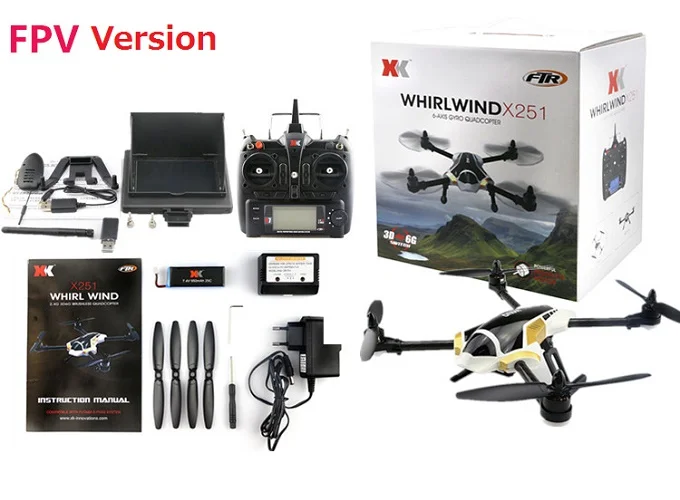 XK X251 FPV горючего с 2.0MP Камера и безщеточный 6 мост 3D переворачивает 2 4 ГГц drone X7 Rrmote