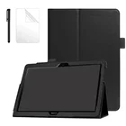 Чехол для Huawei MediaPad T5 AGS2-W09L09L03W19 10,1 дюйма, тонкий умный кожаный чехол для планшета Huawei T5 10, чехол-подставка + пленка + стилус