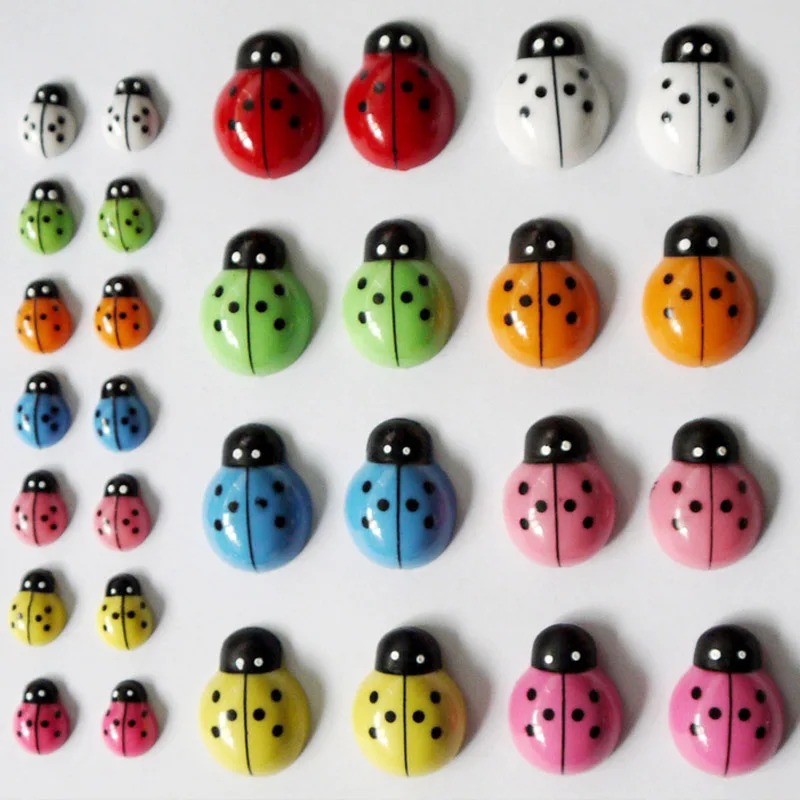 Разноцветные божьи коровки миниатюрные садовые украшения для дома|accessories