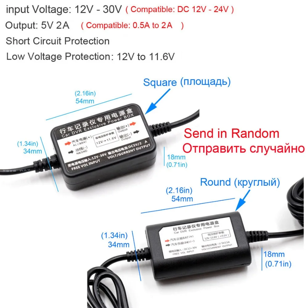 XCGaoon автомобильное зарядное устройство DC преобразователь модуль 12V 24V до 5V 2.0A с 3 5mm