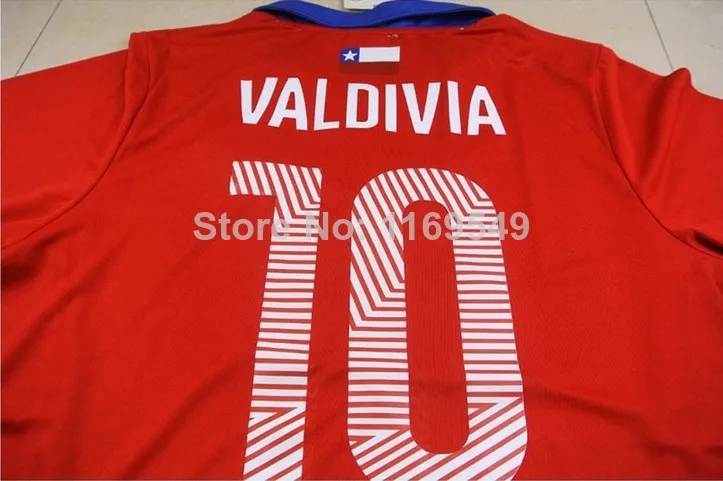 Бесплатная доставка. В новый 2014 чемпионат мира по футболу. Чили кофта Таиланд