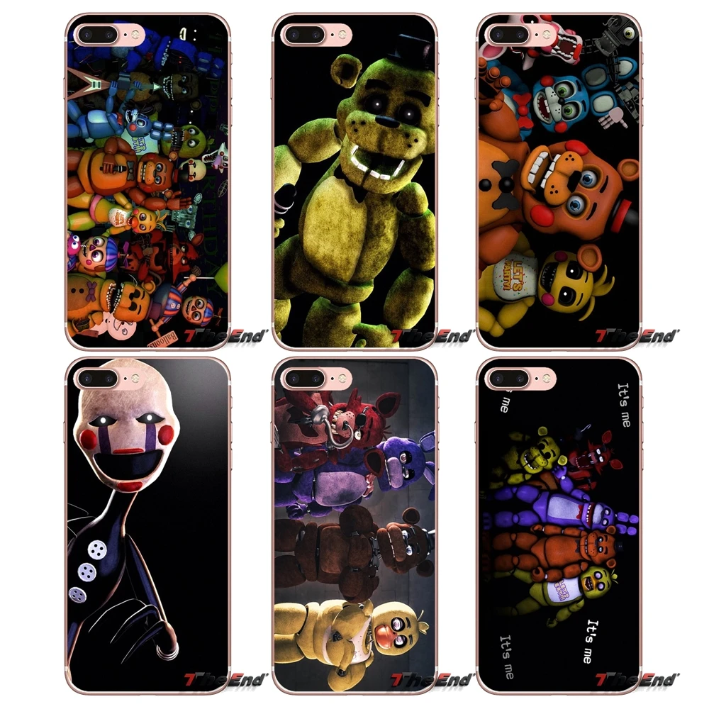 Силиконовый чехол для iPhone X 4 4S 5 5S 5C SE 6 6S 7 8 Plus Samsung Galaxy J1 J3 J5 J7 A3 A5 2016 2017 sfm fnaf animatronics