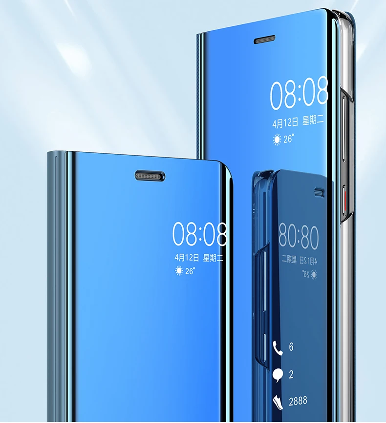 Для huawei Y7 чехол Роскошный pu кожаный флип-чехол с зеркалом для huawei Y7 Prime Y 7 Y5 чехол для телефона s Honor 8S 8X Max 10i