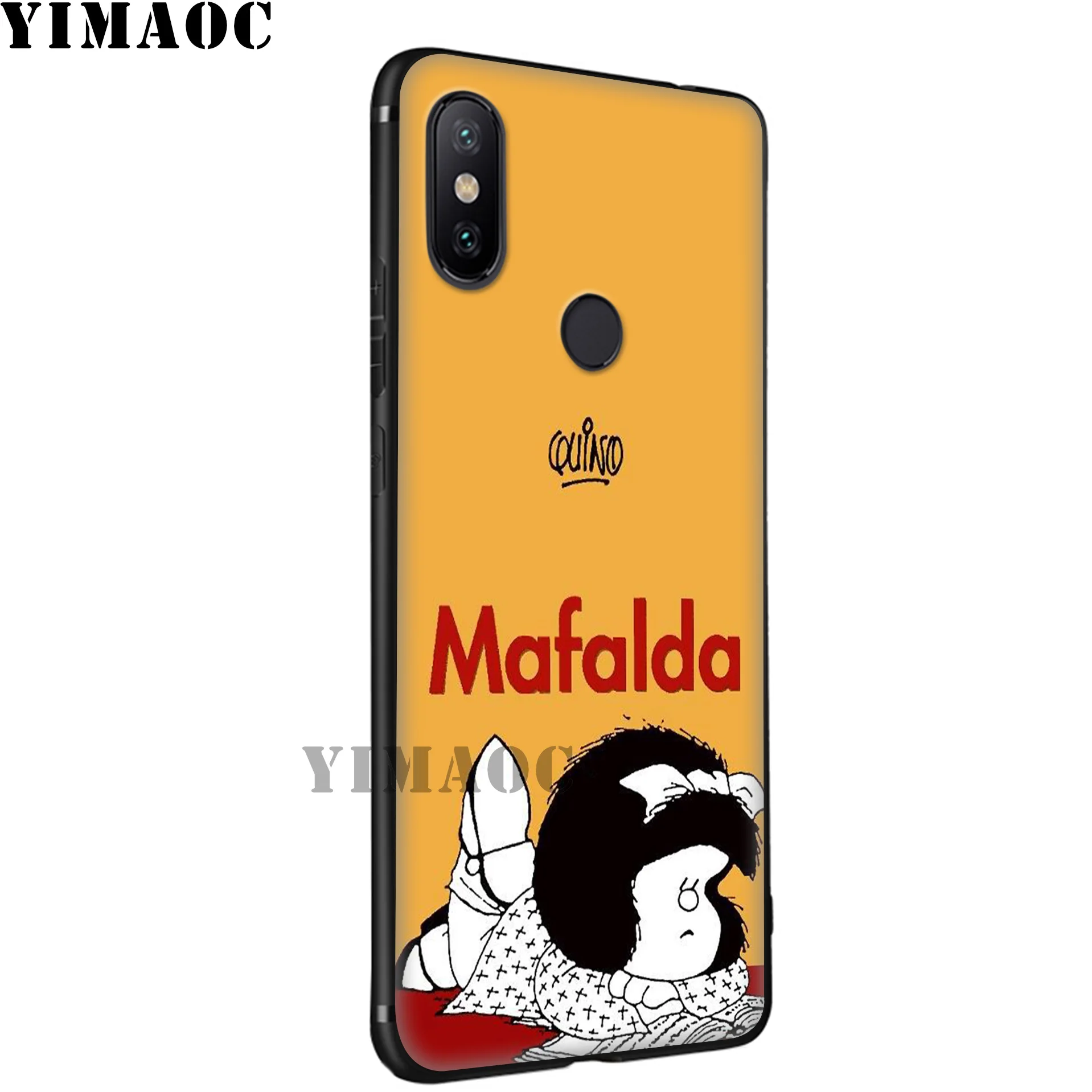 YIMAOC Mafalda Cute Cartoon Soft Case for Xiaomi Mi 9T 9 8 Se 6 MAX 3 A1 A2 Lite MiA1 MiA2 CC9E CC9 6X 5X POCOPHONE F1 |