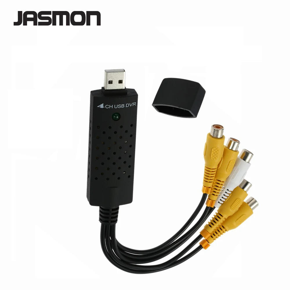 4 канальный USB 2.0 DVR видеозахвата Аудио запись карты адаптер композитного RCA Вход