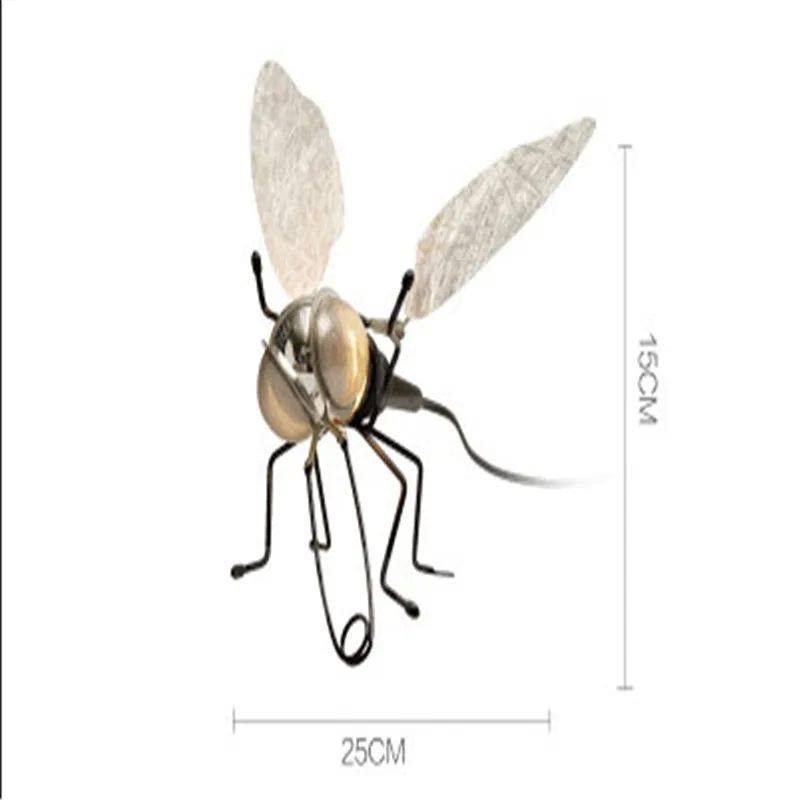 

Nordic Style Art Flies Design Wall Lights Creative Bedside Room Bar Loft Retro Light Study Bedroom Decorative Wall Lamp