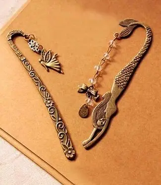 200 шт. Ретро Закладка из сплава металлов Русалочка бисера или ангелов бабочка