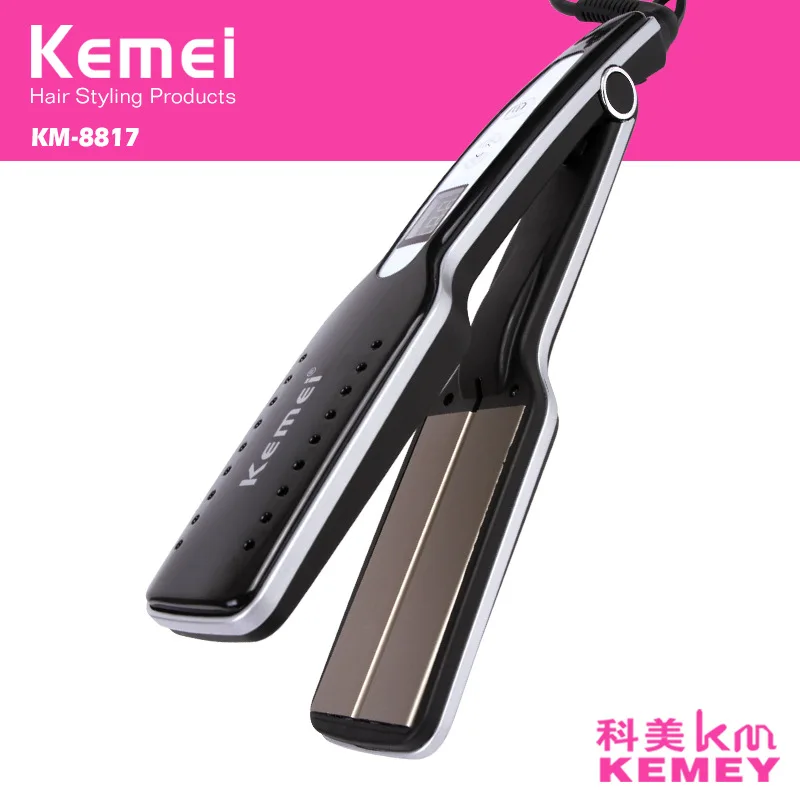 Профессиональный паровой выпрямитель KEMEI KM8817 для волос щипцы завивки модные