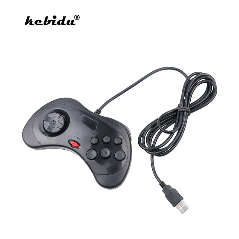 Kebidu USB проводной игровой контроллер Joypad классический геймпад для системы Saturn