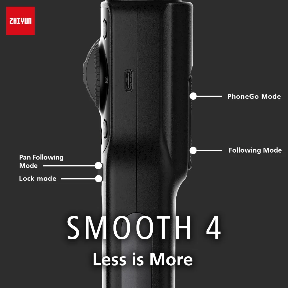 Zhiyun Smooth 4 3 Axis Gimbal Steadicam Стабилизатор для iPhone 11 Pro Max XS X 8 Gopro Hero 5 7 Xiaomi Yi 4k Экшн-камера