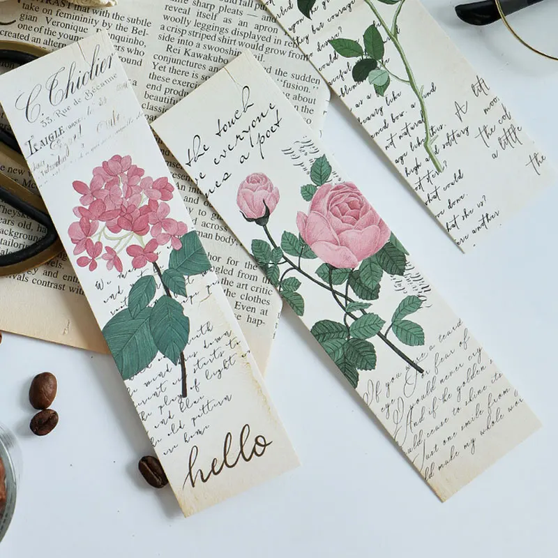 30 шт./кор. завод поэтическая Закладка messag карты листья бумаги Bookmarks kawaii Детские Канцтовары Школьные принадлежности papelaria подарок для детей