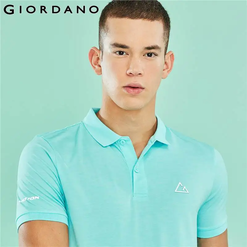Giordano Мужская рубашка поло серии G-Motion короткий рукав для мужчин тонкие Красочные