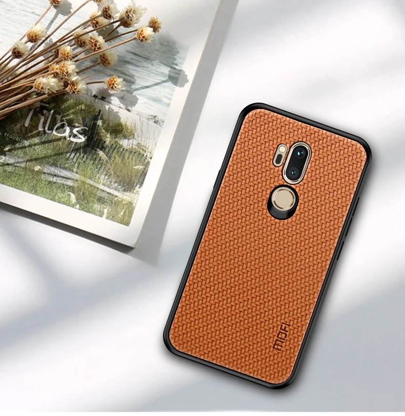 Mofi ультра тонкий чехол s для LG G7 чехол thinq 6," чехол мягкий кожаный из ТПУ узор TPU для LG G7 G 7 G710 чехол