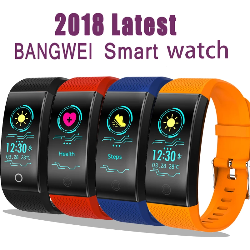 2019 BANDWEI новый бренд Мужская Фитнес Смарт часы с устройством слежения шагомер IP68