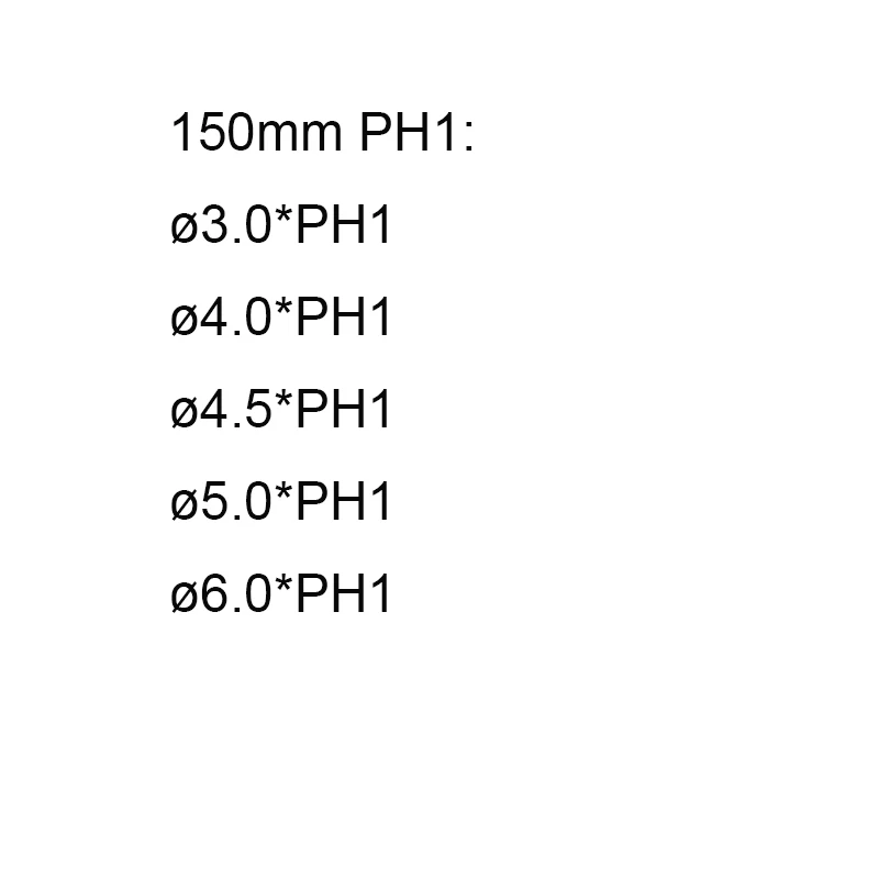 150MM PH1 50 до 200 мм Экстра длинная 1/4 электрическая отвертка с магнитным наконечником биты S2 сталь PH00 PH0 PH1 PH2 Phillips отвертка набор для электроинструмента - Цвет: 150MM PH1
