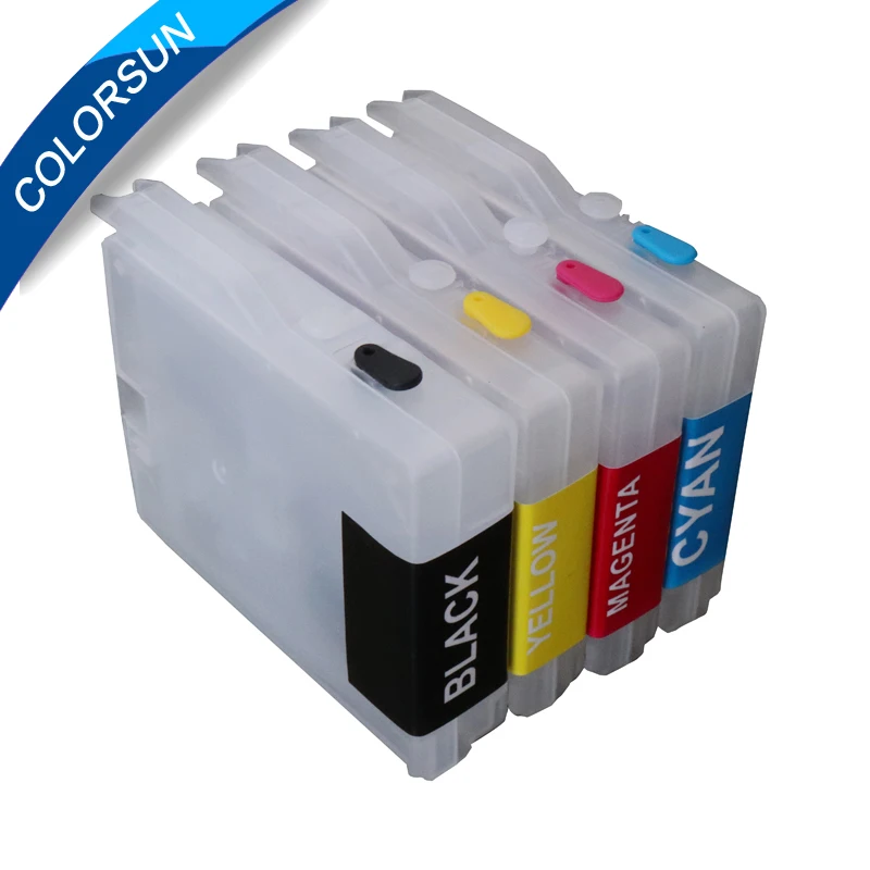 Многоразовый картридж для Brother LC10 LC37 чернильный brother LC51 LC57 LC970 lc1000 DCP 130C 135C 150C с