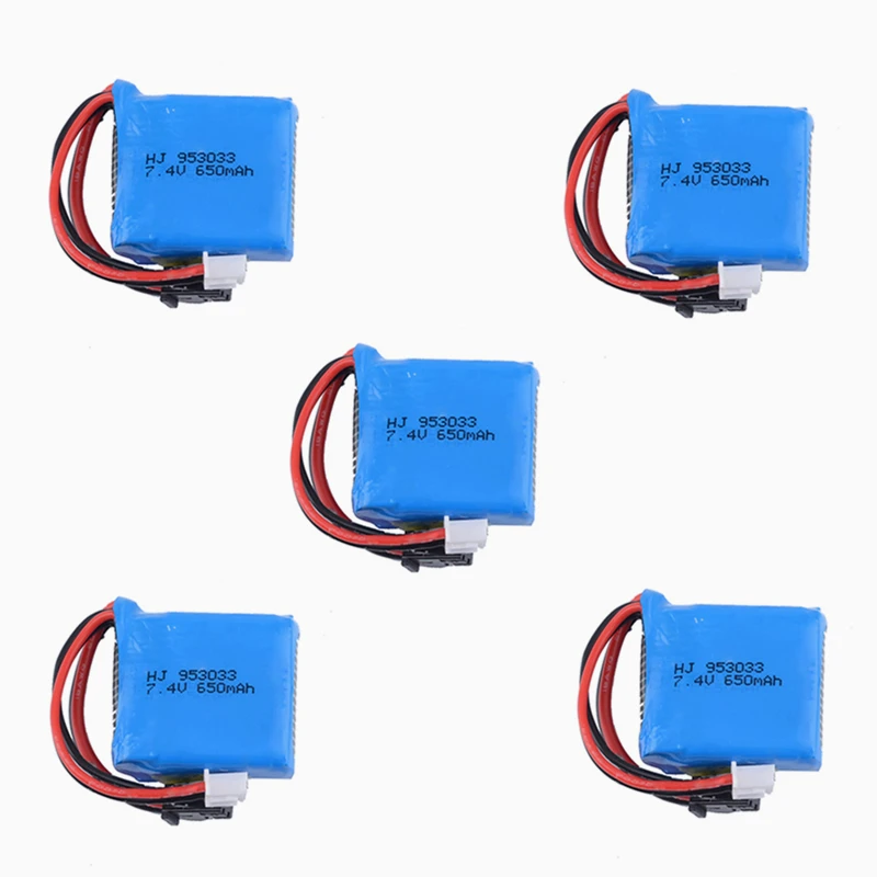 5 шт./7 4 В 650 мАч аккумуляторная батарея li-po для Skytech H100 H102 RC лодка запасные части |